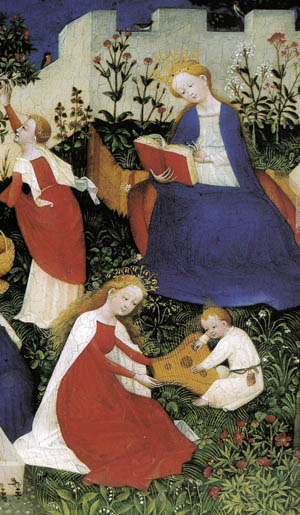 Maître du Haut-Rhin: Les Jardins du paradis, v. 1420