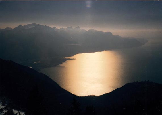 Le Léman vu des Rochers de Naye